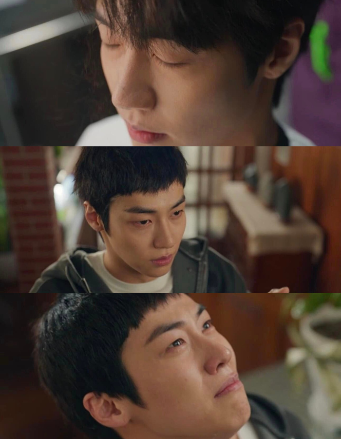 Hình ảnh In Hyuk khi xuống tóc khiến khán giả ôm bụng cười ngất. Hình ảnh In Hyuk khi xuống tóc khiến khán giả ôm bụng cười ngất.