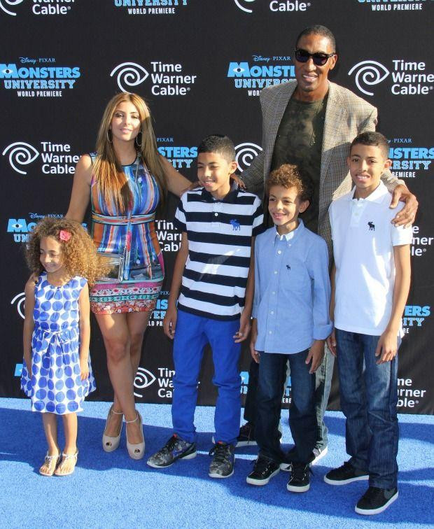 Larsa Pippen và Scottie Pippen bên 4 con chung khi chưa ly dị.