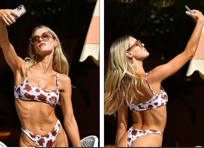 Shoot hình nào cũng cho thấy body 0% mỡ thừa của Joy Corrigan.