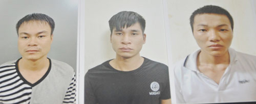 Ba trong số 4 đối tượng nổ súng bắn anh Sơn tại cơ quan điều tra