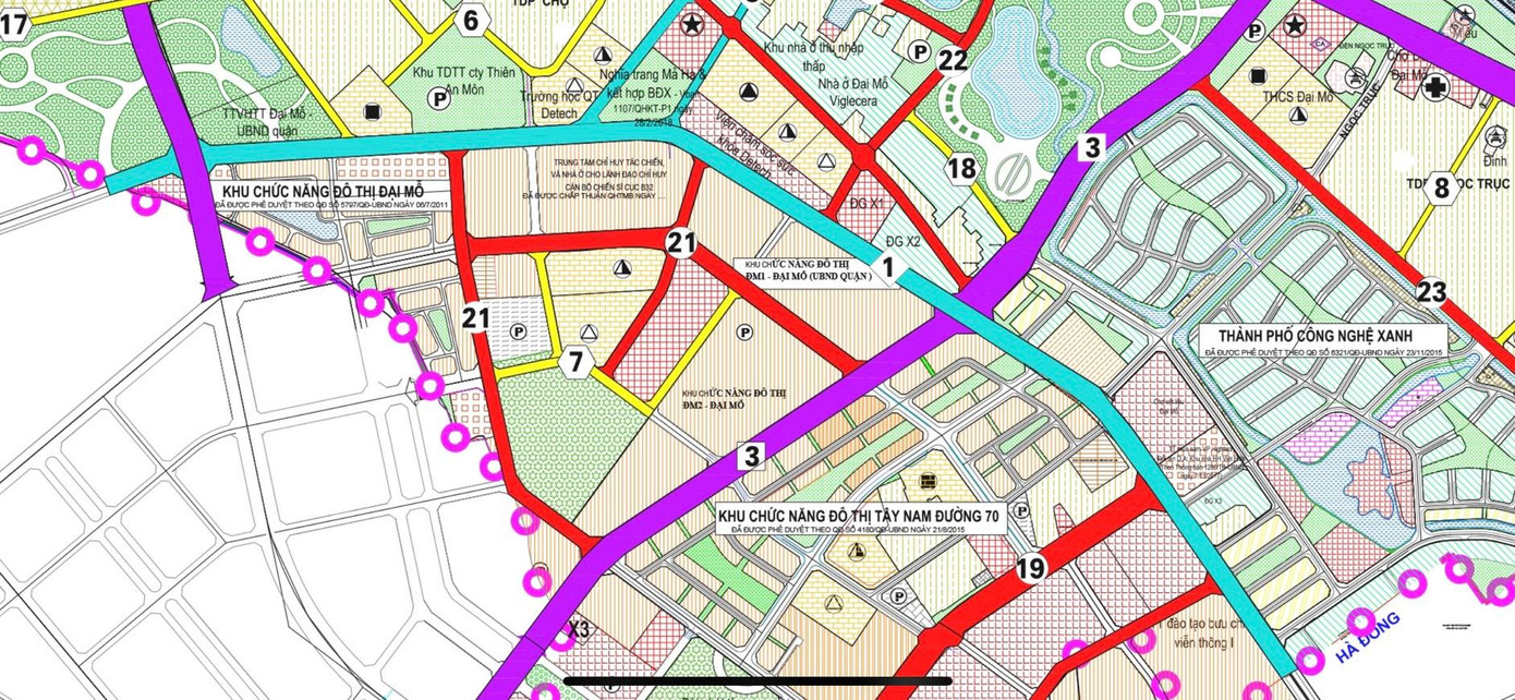 Quy hoạch tuyến đường Tố Hữu đến đường 70 kéo dài