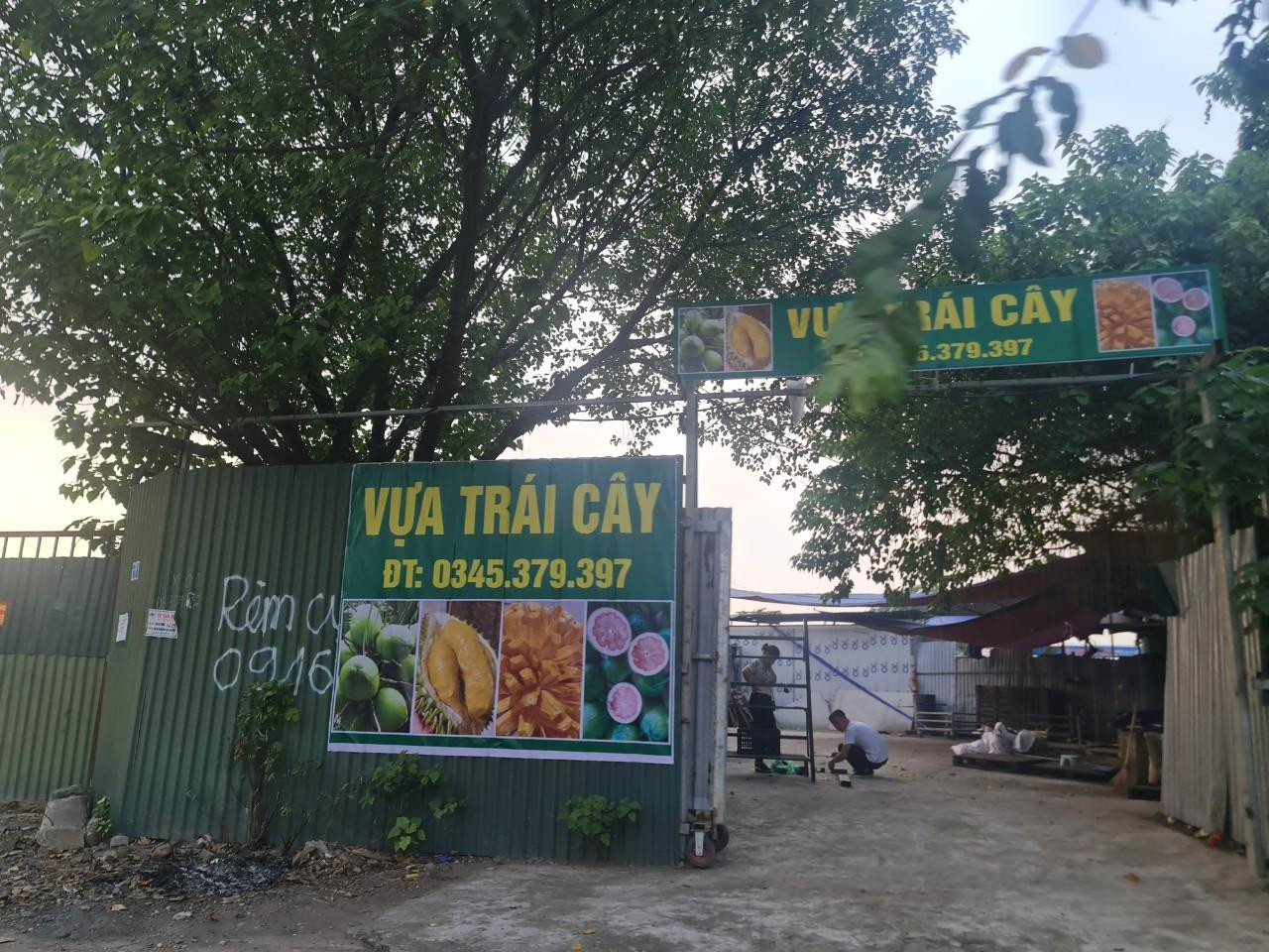 Một số khác trở thành bãi tập kết xe tải kiêm chợ đầu mối hoa quả