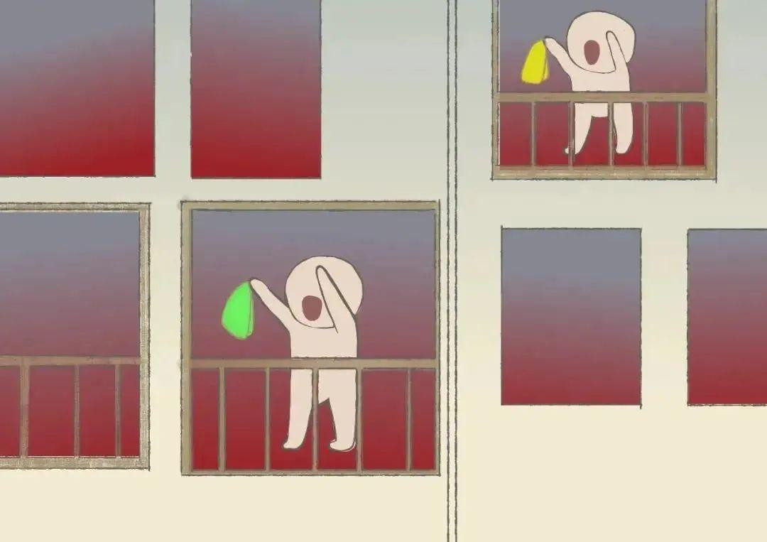 Ra ban công, cửa sổ gọi to và dùng quần áo màu sáng vẫy ra hiệu người ở dưới. (Nguồn: Sichuan Fire)