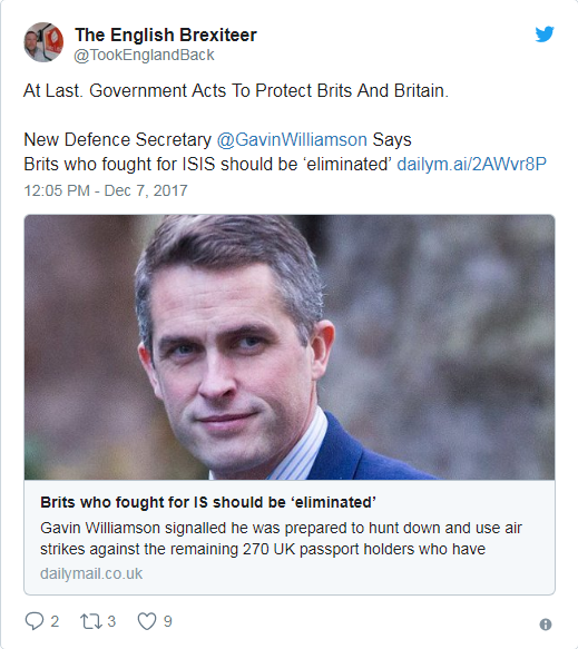 Anh ra ‘tuyên án tử’ đối với công dân quy phục IS ảnh 1