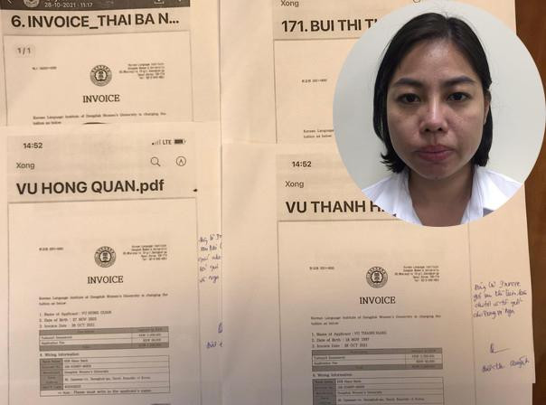 Đối tượng Đinh Thị Quỳnh (ảnh nhỏ). Ảnh: H.Y Đối tượng Đinh Thị Quỳnh (ảnh nhỏ). Ảnh: H.Y