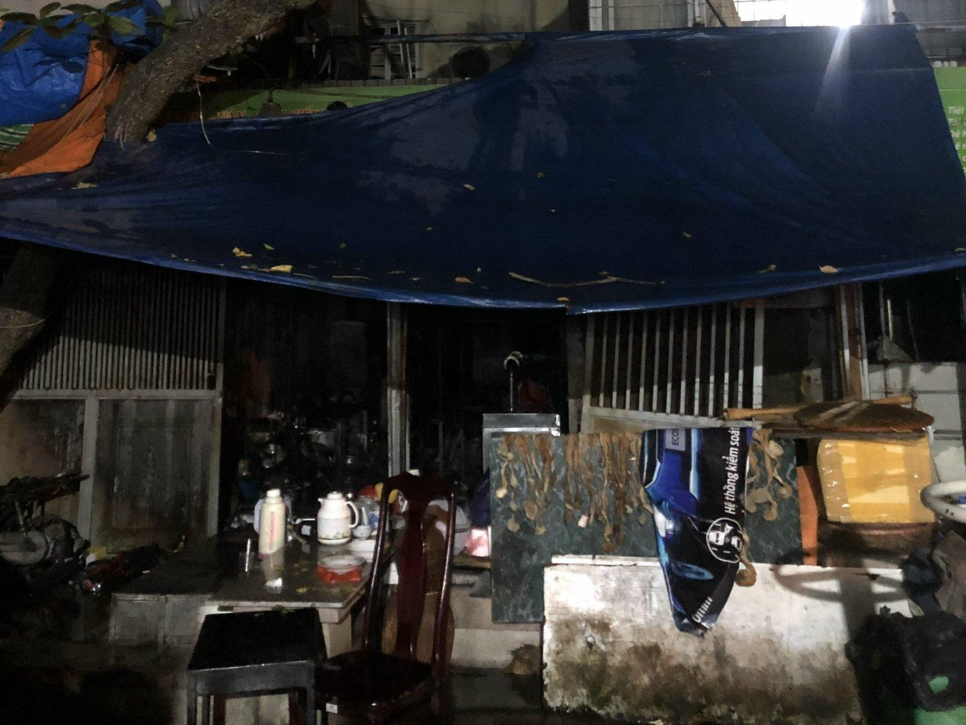 Hiện trường vụ cháy.