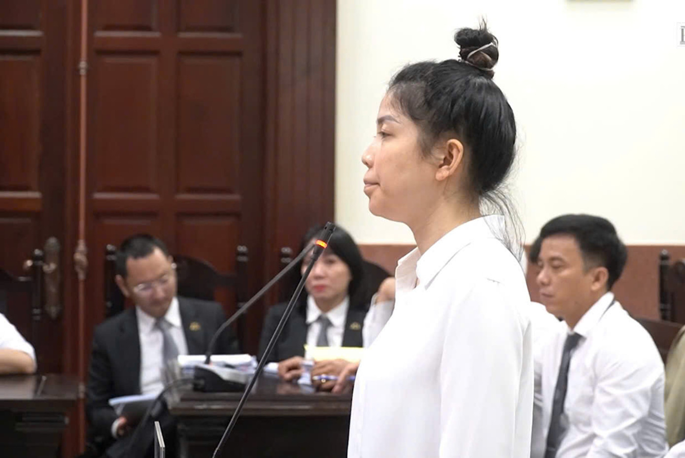 Bị cáo Nguyễn Thị Như Phương tại phiên tòa phúc thẩm.