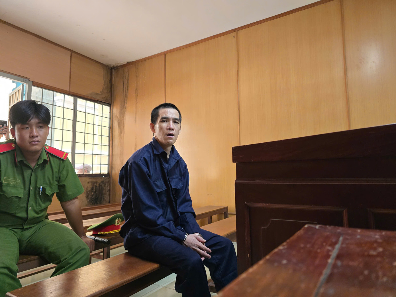 Bị cáo Vũ Duy Bình tại phiên tòa.