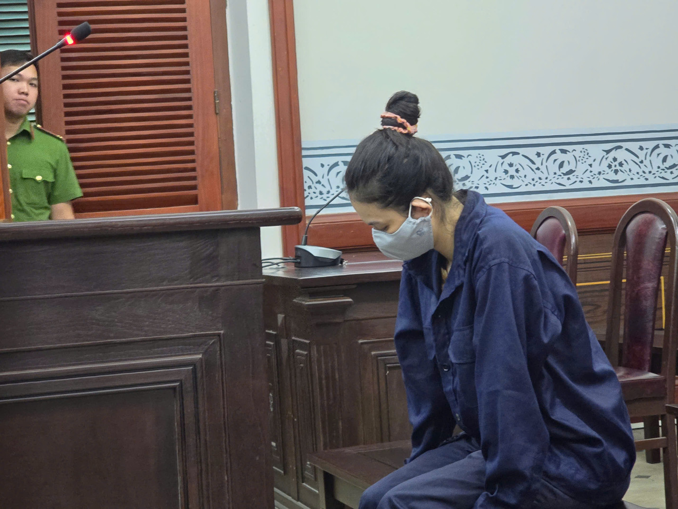 Bị cáo Nguyễn Thùy Chi tại phiên tòa ngày 29/5.