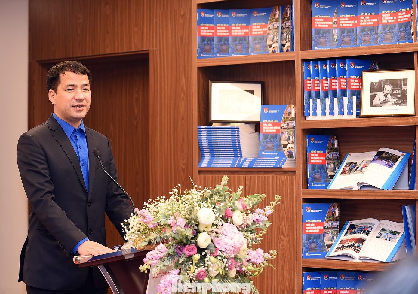 Anh Ngô Văn Cương - Bí thư T.Ư Đoàn phát biểu tại chương trình. Ảnh: Xuân Tùng