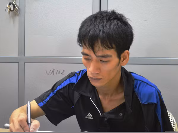 Nghịch tử Lưu Văn Thắng tại cơ quan điều tra