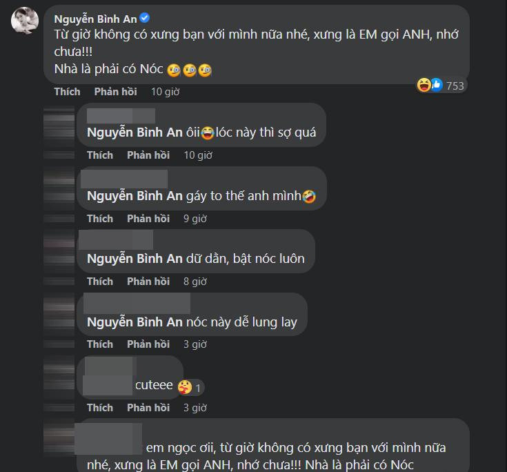 Tuyên bố 'nhà phải có nóc' của Bình An sau lễ cầu hôn khiến fans bật cười.