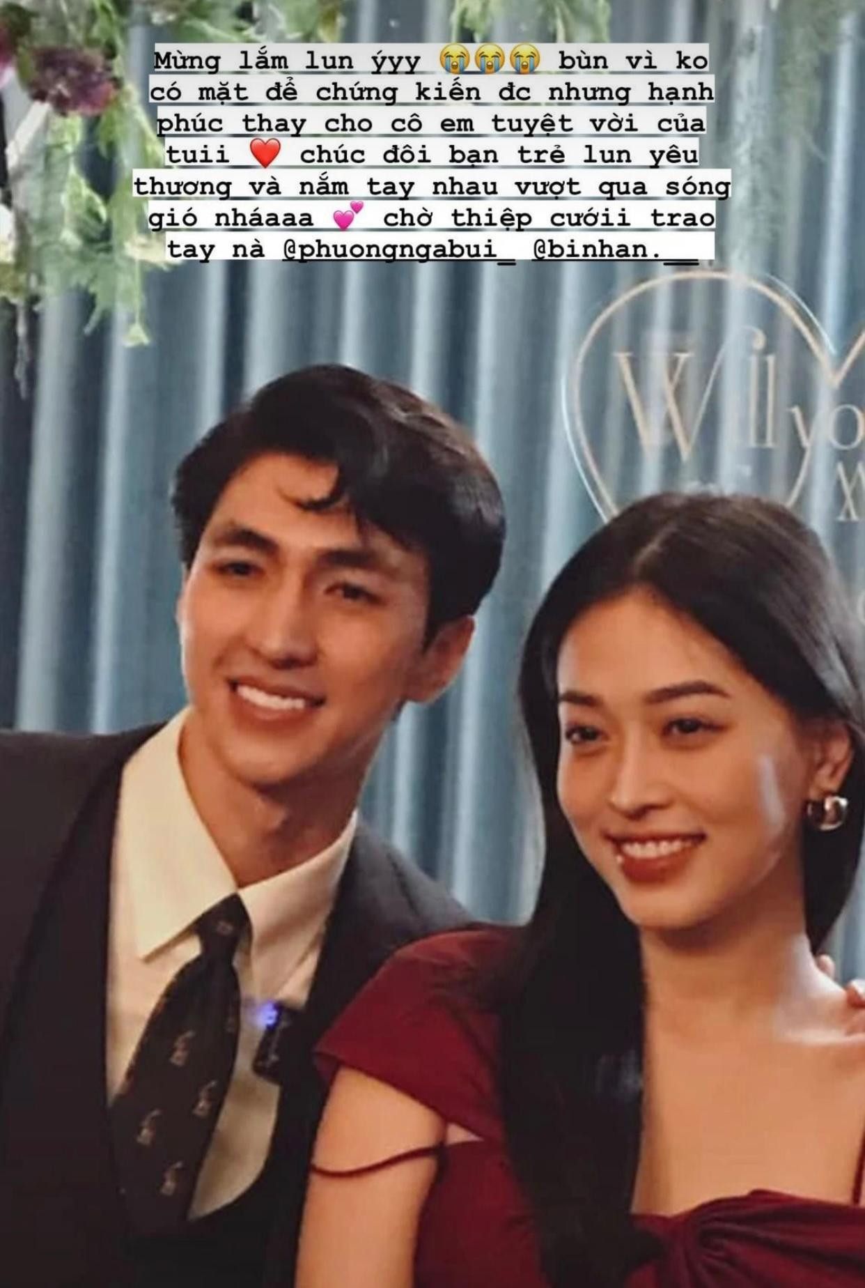 Hoa hậu Mỹ Linh chúc mừng Á hậu Phương Nga trên trang cá nhân.