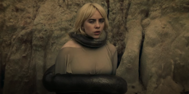 Con trăn cũng như phép ẩn dụ về quyền lực độc đoán đang dần bóp chết cô gái.