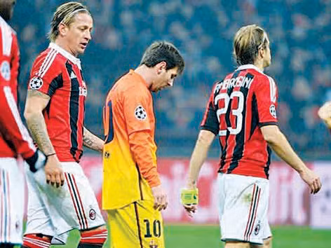 Messi từng thất bại tại San Siro mùa trước. Ảnh: Getty Imgaes. Messi từng thất bại tại San Siro mùa trước. Ảnh: Getty Imgaes