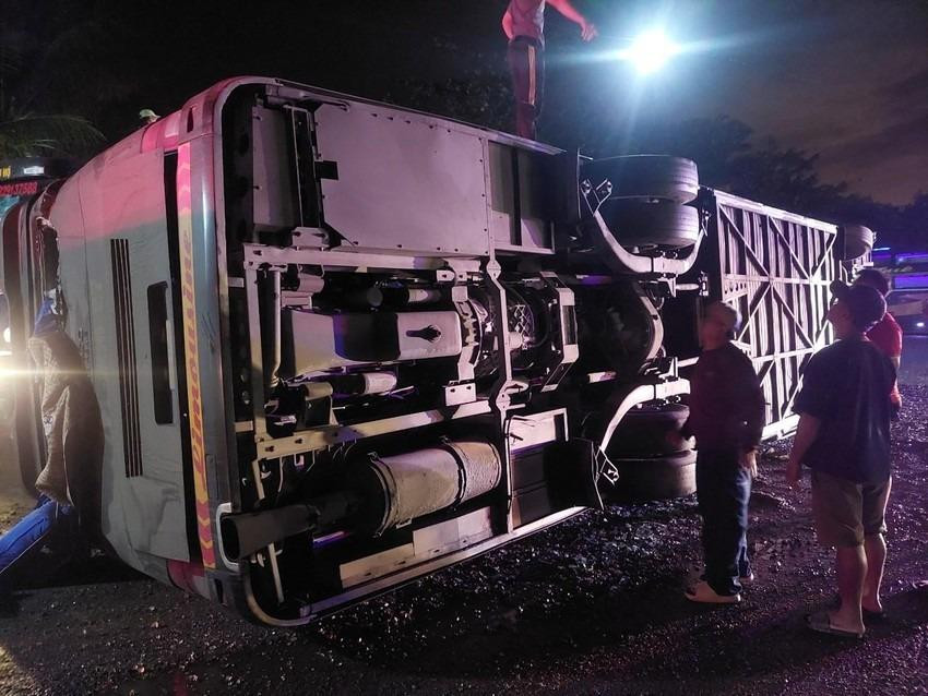 Hiện trường vụ tai nạn. Ảnh: PĐ Hiện trường vụ tai nạn. Ảnh: PĐ