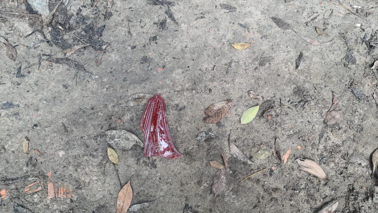 Tại hiện trường, nhiều mảnh vỡ vụn từ ô tô văng tung tóe Tại hiện trường, nhiều mảnh vỡ vụn từ ô tô văng tung tóe