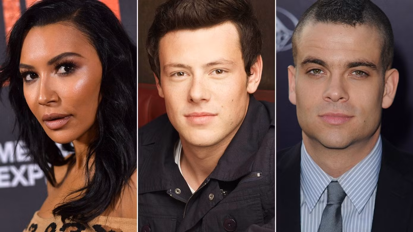 Naya Rivera (trái), Cory Monteith (giữa) và Mark Salling đều qua đời khi còn trẻ.