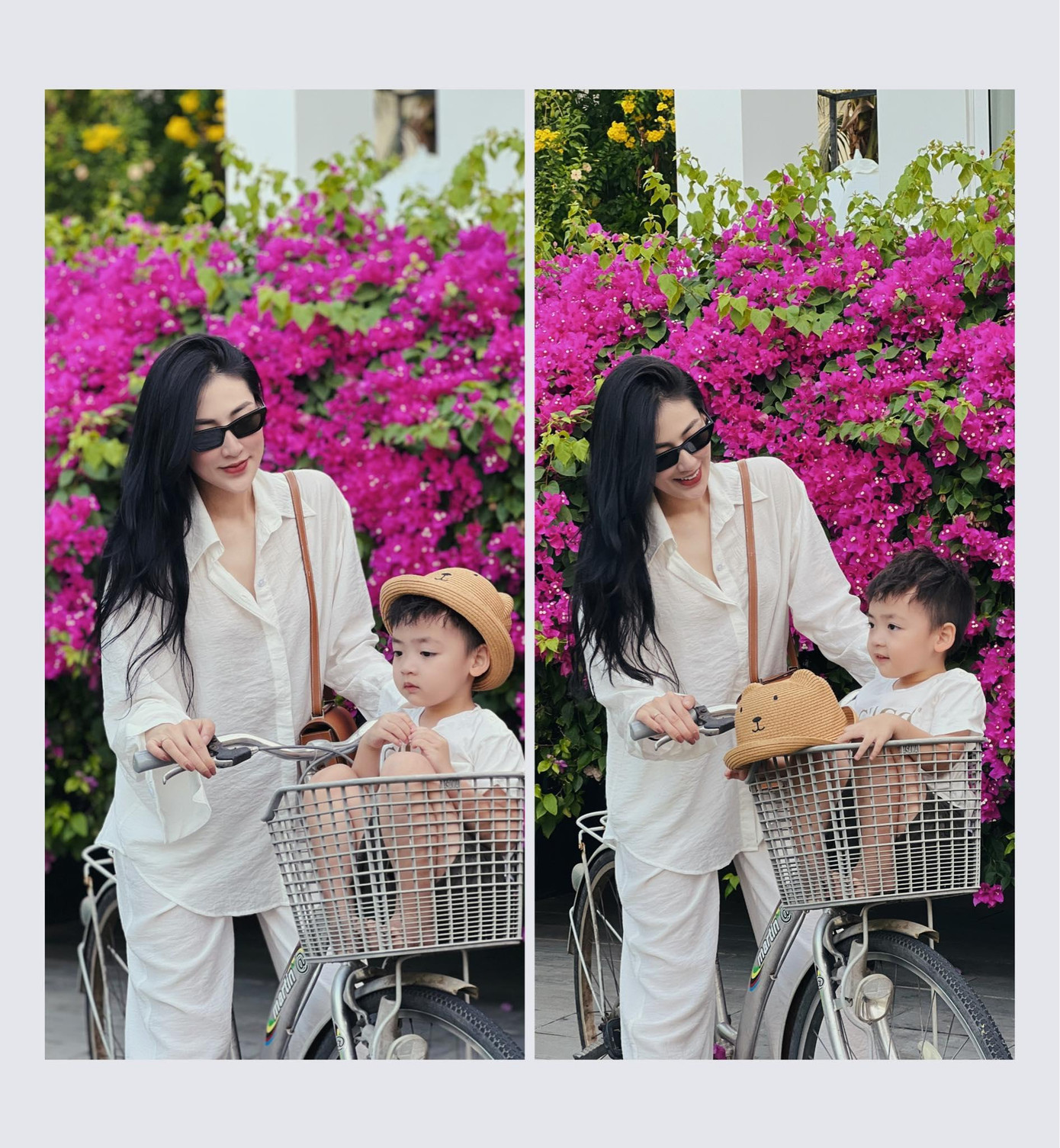 Á hậu Tú Anh khoe ảnh bên cậu quý tử đáng yêu.