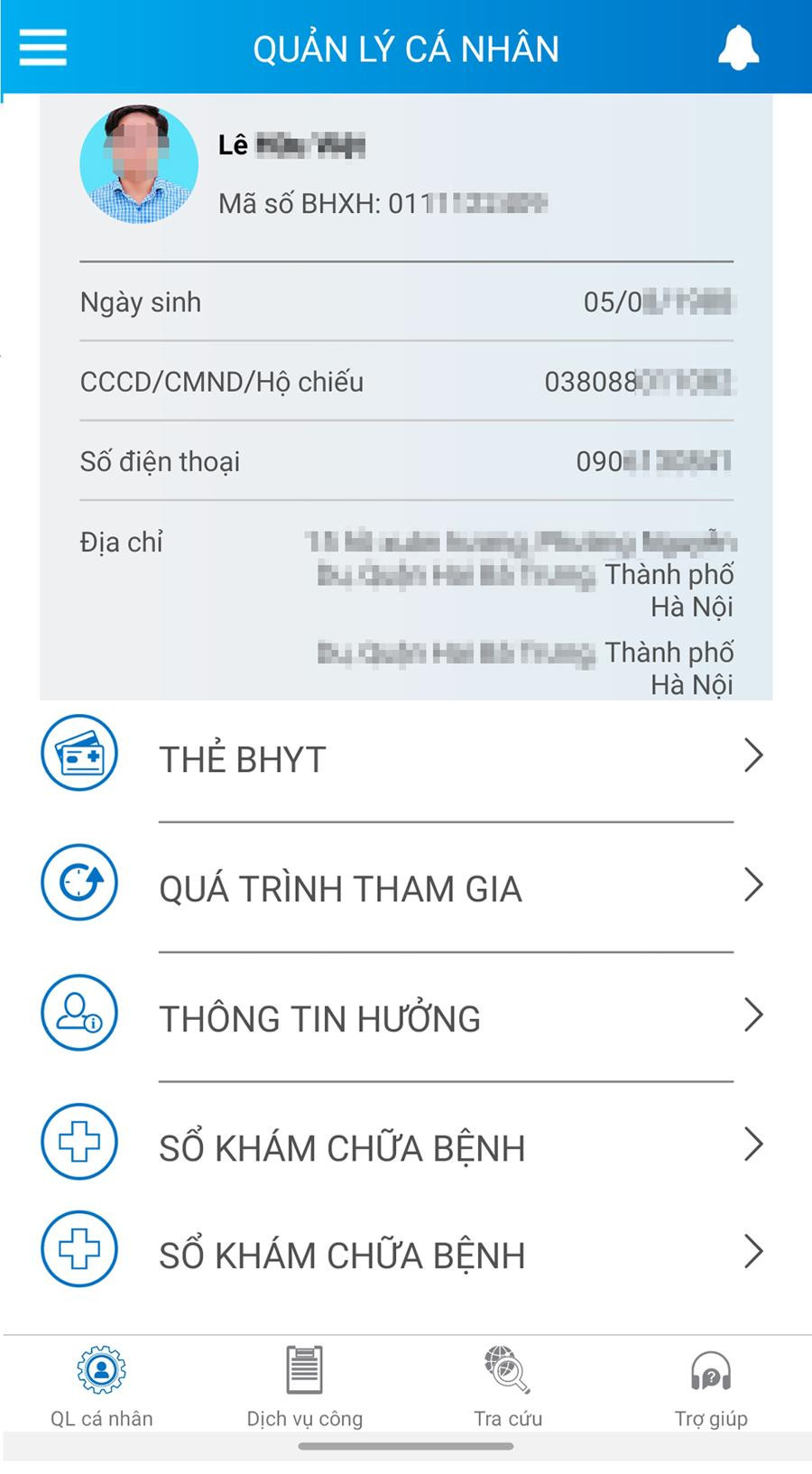 Trên ứng dụng VssID, người tham gia BHXH, BHYT, Bảo hiểm thất nghiệp có thể sử dụng nhiều dịch vụ trực tuyến