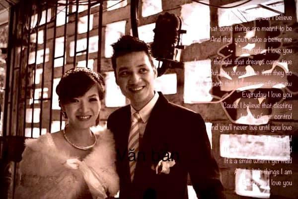 Đạo diễn Khải Anh nhắn nhủ tới người bạn đời- MC, diễn viên Đan Lê: “Ngày nào cũng vậy chỉ cần Yêu chỉ cần hạnh phúc”.