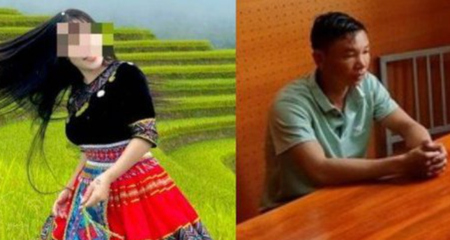 Bị hại (trái) và Triệu Tài Mềnh.