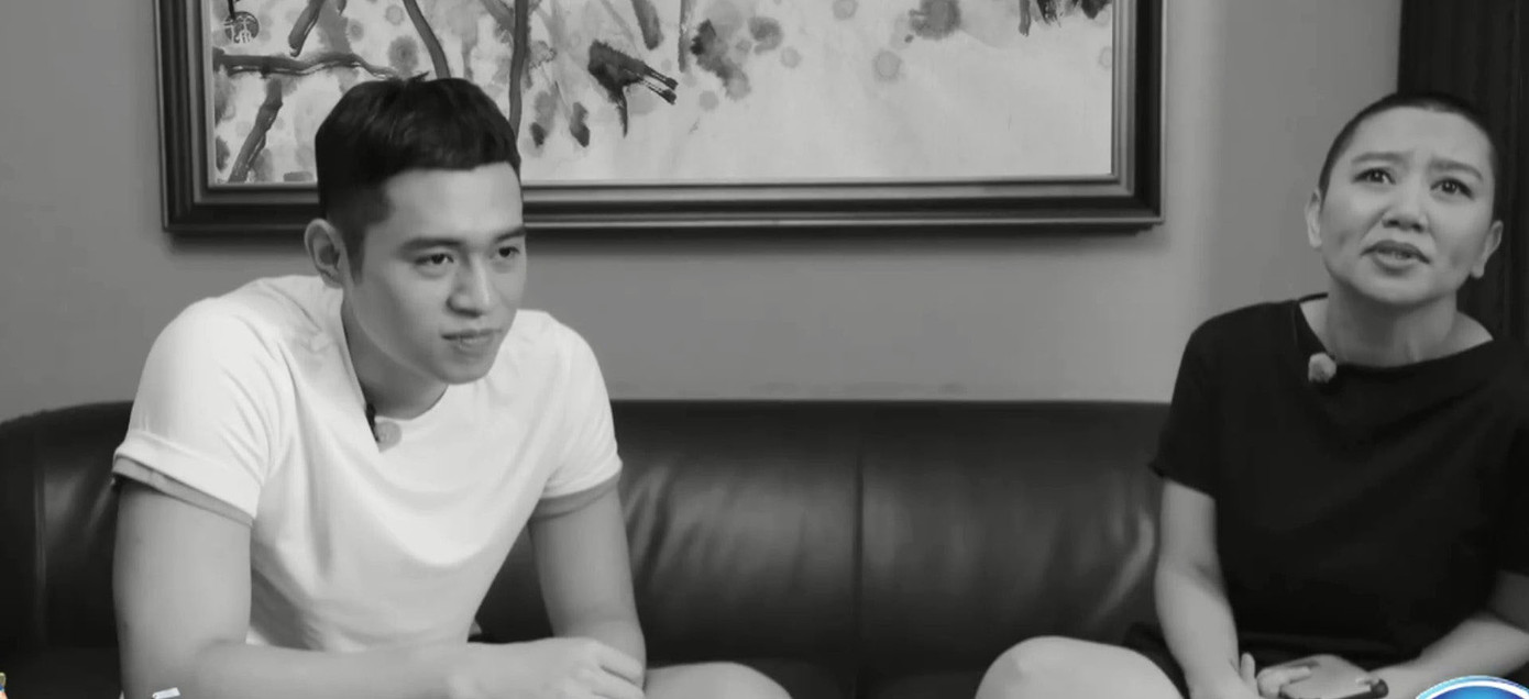 Vợ và con trai của Từ Cẩm Giang. Ảnh: HK01.