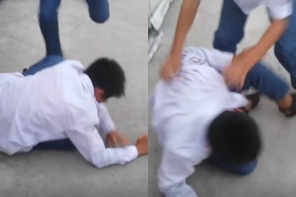 Nam sinh gào khóc vì bị bạn đánh hội đồng, tiểu tiện vào đầu ảnh 1