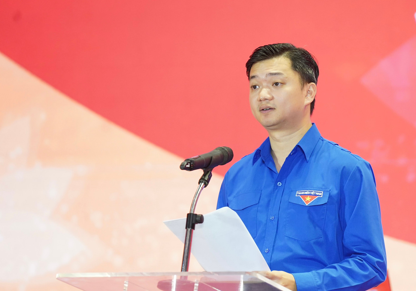 Anh Nguyễn Minh Triết, Bí thư T.Ư Đoàn, Chủ tịch T.Ư Hội SVVN phát biểu tại chương trình. Ảnh: Như Ý Anh Nguyễn Minh Triết, Bí thư T.Ư Đoàn, Chủ tịch T.Ư Hội SVVN phát biểu tại chương trình. Ảnh: Như Ý