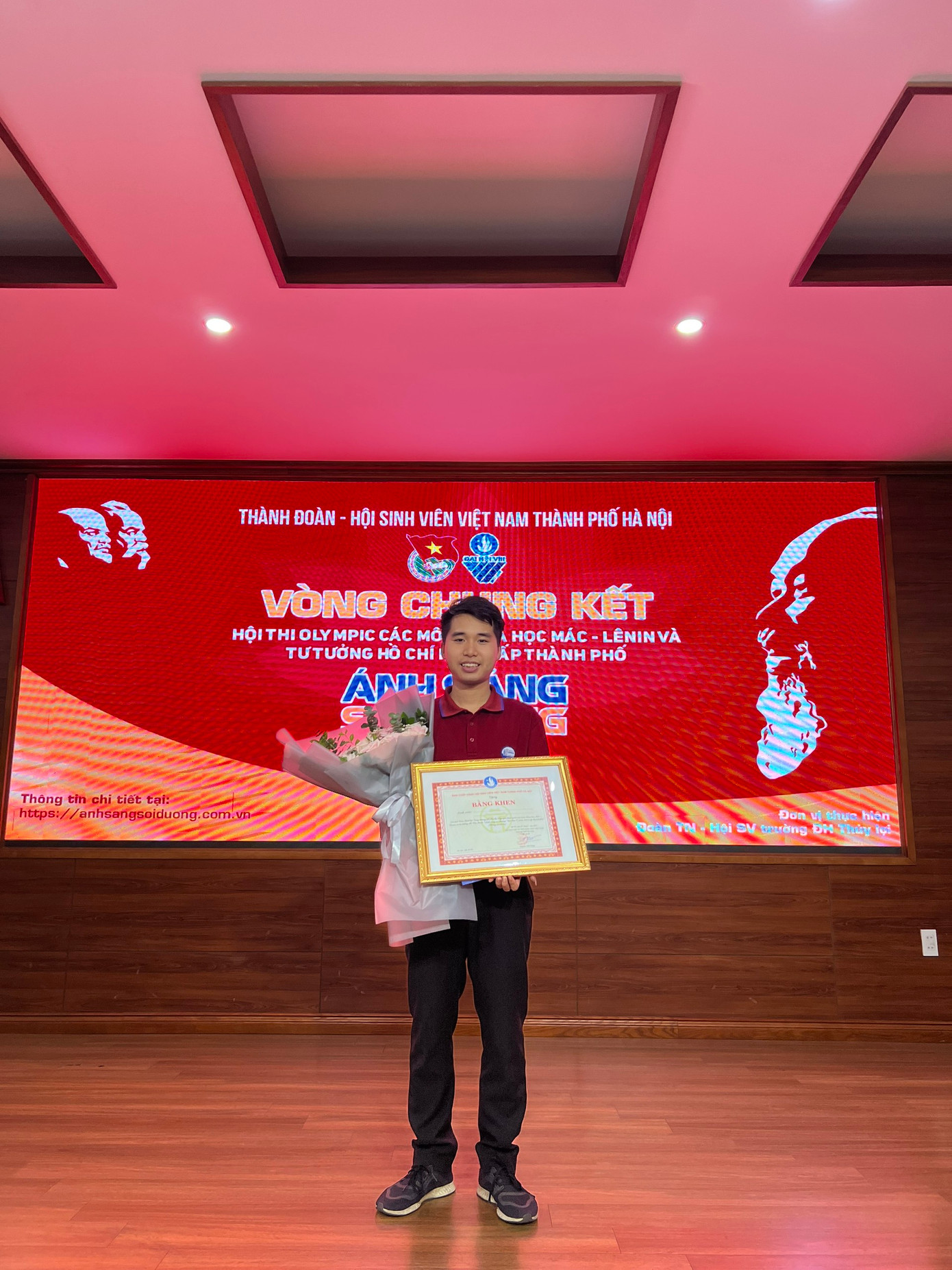 Nguyễn Lương Quang giành giải Nhất Hội thi Ánh sáng soi đường TP Hà Nội năm 2023