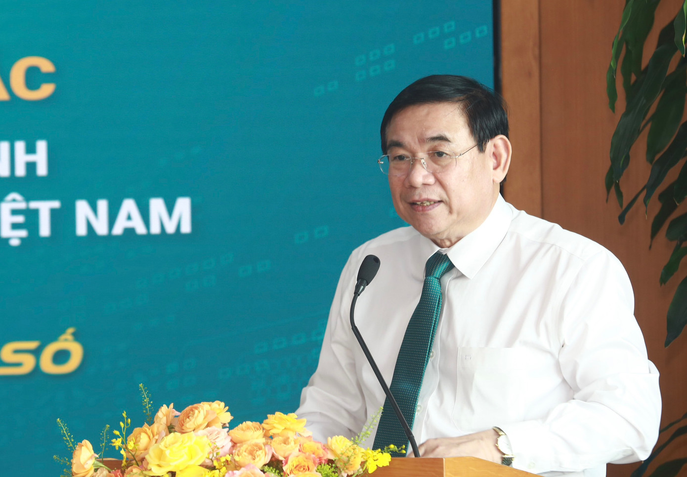 Ông Phan Đức Tú, Chủ tịch HĐQT BIDV phát biểu tại chương trình. Ảnh: Bảo Anh