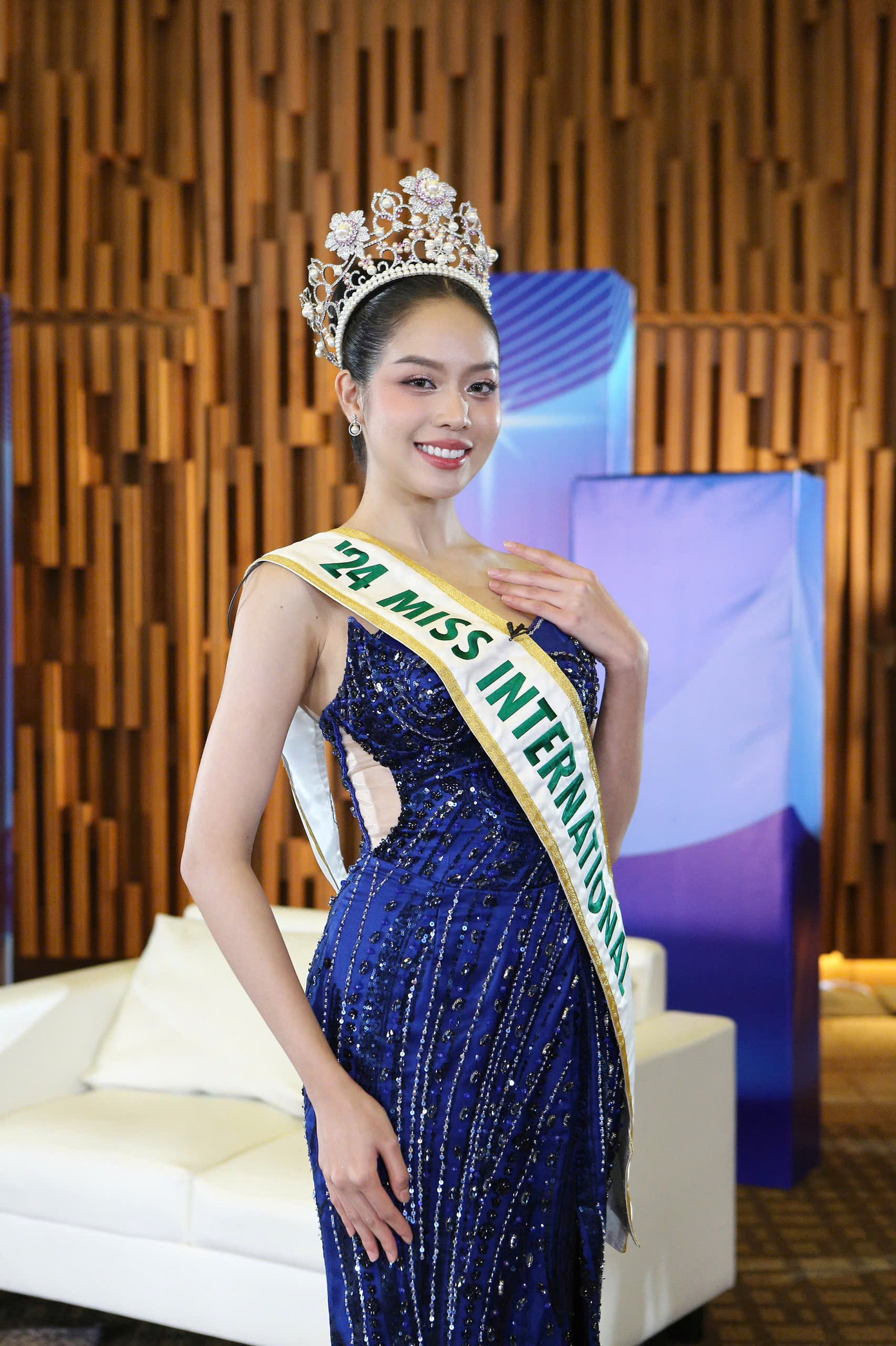 Thanh Thủy trên truyền hình Indonesia.