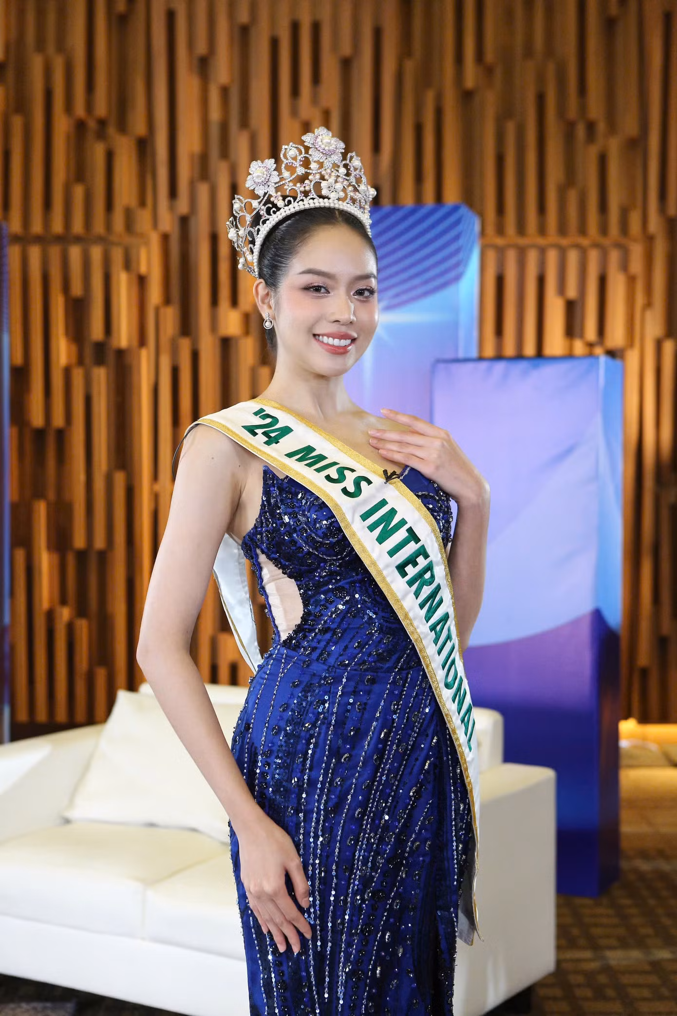 Thanh Thủy trên truyền hình Indonesia.