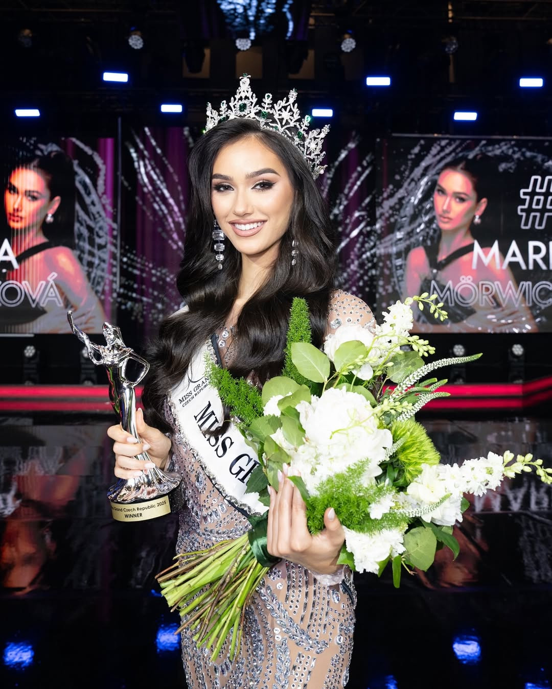 Chung kết Hoa hậu Cộng hòa Czech đã diễn ra ngày 4/5. Ban tổ chức đã tìm ra những cô gái đại diện Cộng hòa Czech tham dự các cuộc thi sắc đẹp quốc tế trong năm 2025. Người đẹp Markéta Mörwicková giành quyền đại diện quốc gia dự thi Hoa hậu Hòa bình Quốc tế 2025 tổ chức ở Thái Lan vào tháng 10.