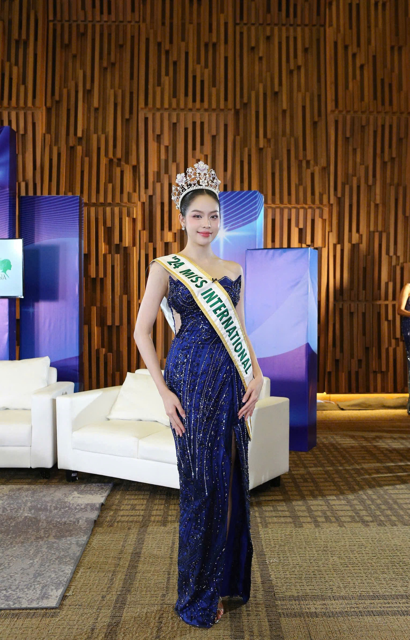 Thanh Thủy trên truyền hình Indonesia.