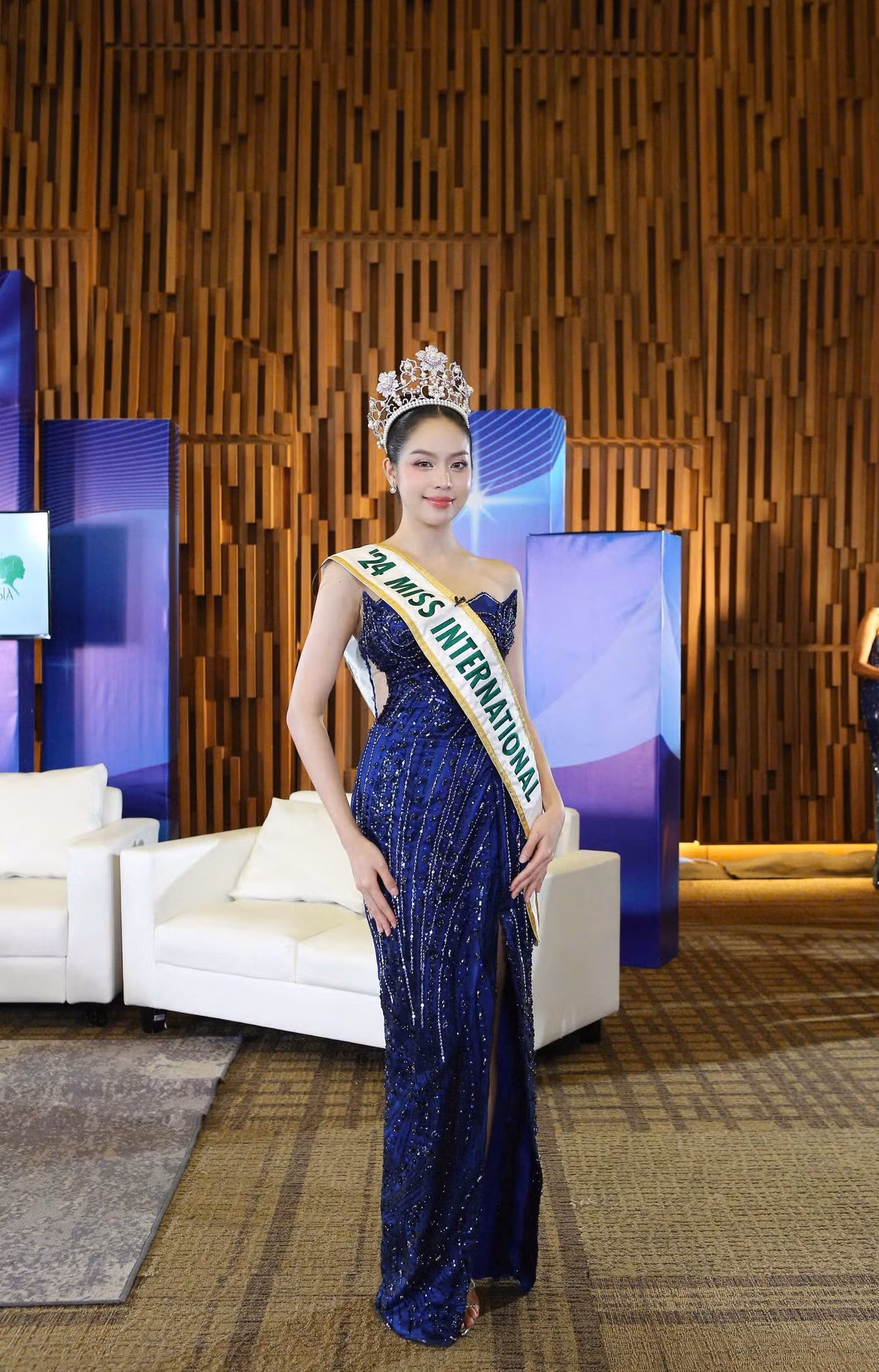 Thanh Thủy trên truyền hình Indonesia.