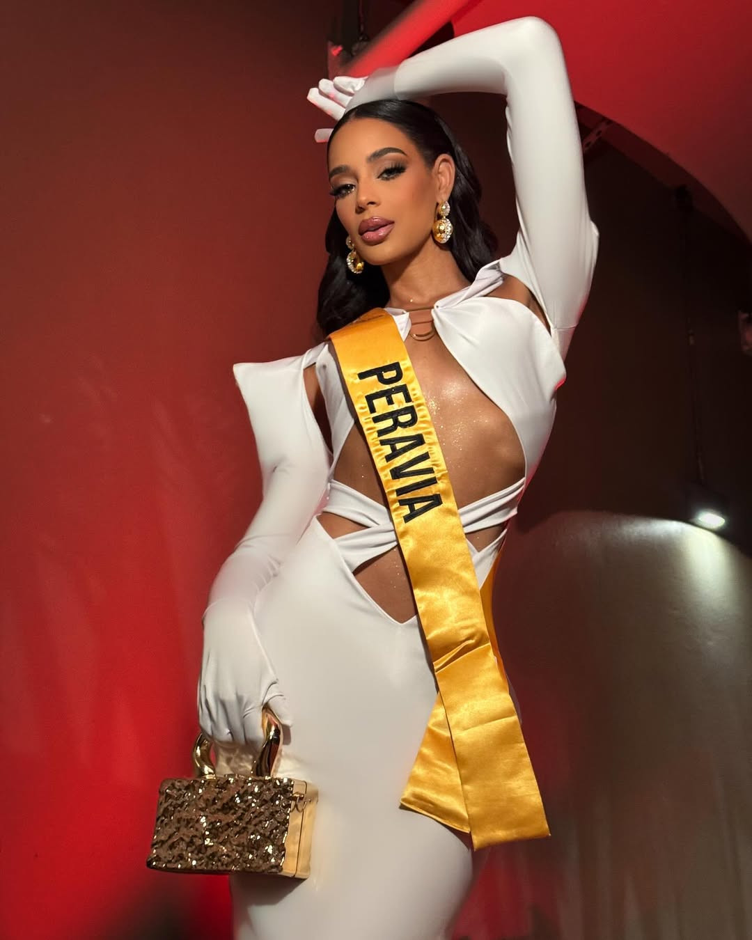 Ngoài công việc người mẫu, Madeline Mejía là kỹ sư hệ thống và có bằng thạc sĩ về nghi thức ngoại giao.