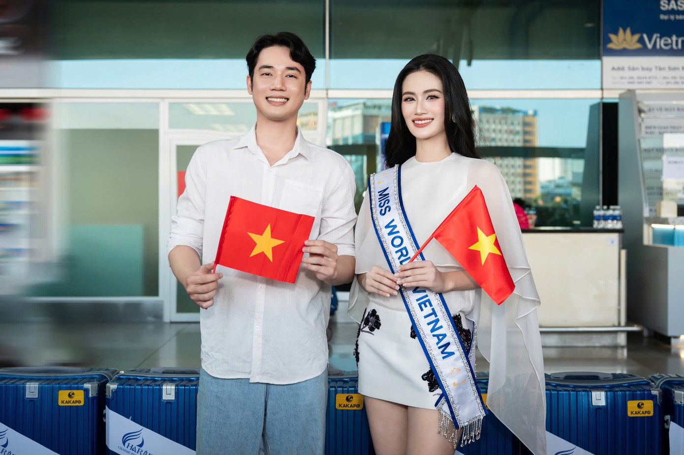 Hoa hậu Đoàn Thiên Ân và Lê Nguyễn Bảo Ngọc vì bận lịch trình riêng, không thể đến tiễn Ý Nhi, nhưng đã gửi những món quà để tiếp thêm động lực cho Ý Nhi trước hành trình quan trọng.