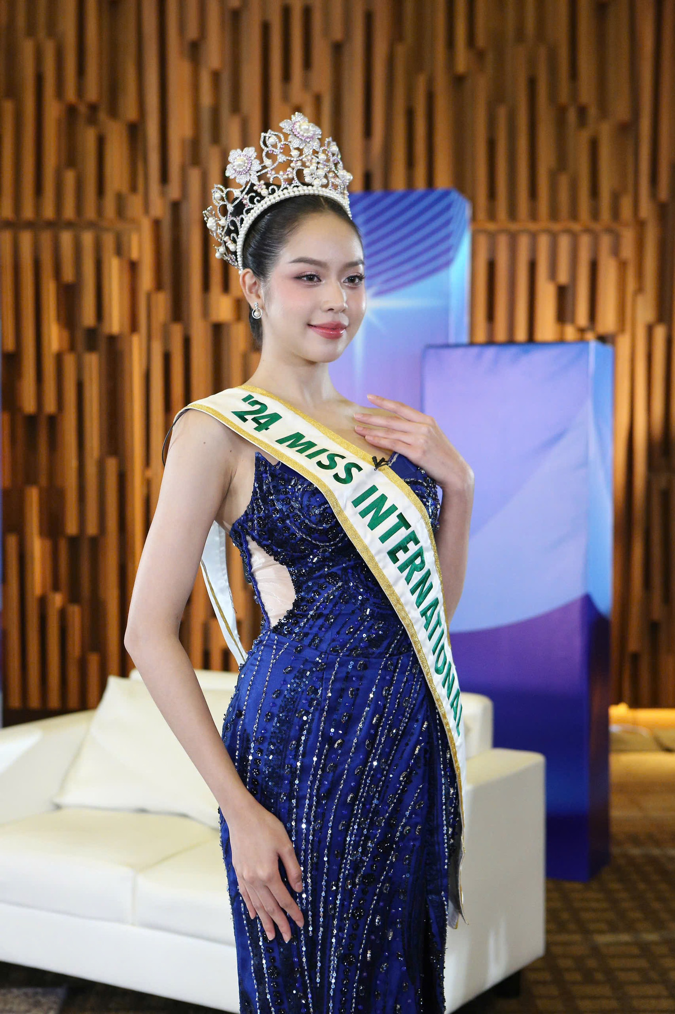 Thanh Thủy trên truyền hình Indonesia.