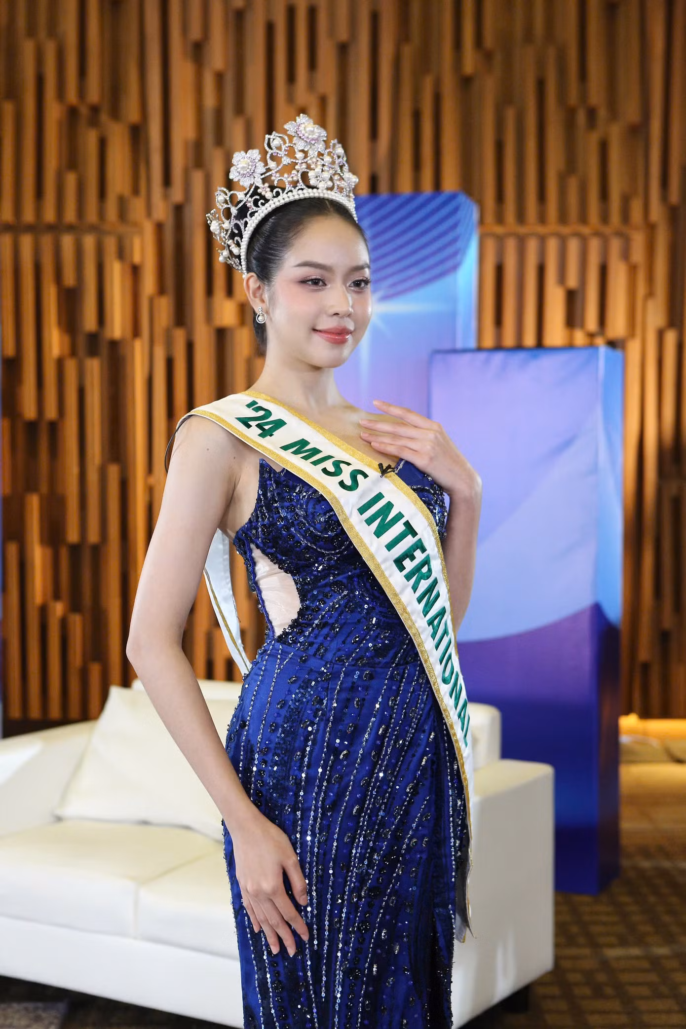 Thanh Thủy trên truyền hình Indonesia.