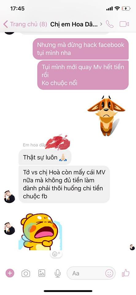 Hoà Minzy và Erik ‘lầy’ khi hacker đòi tiền chuộc Facebook Đức Phúc ảnh 3