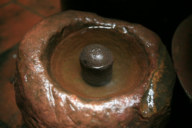 Bộ sưu tầm cối đá này cũng trị giá tiền tỷ nếu tính công sức đi thu thập nhiều năm qua của ông Mạnh 