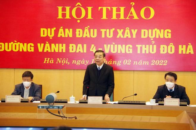 Chủ tịch UBND thành phố Hà Nội Chu Ngọc Anh phát biểu tại hội thảo