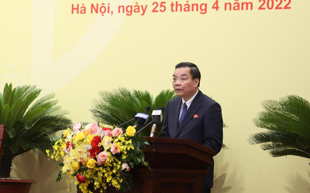 Chủ tịch UBND thành phố Hà Nội Chu Ngọc Anh phát biểu làm rõ thêm một số vấn đề tại phiên giải trình. Ảnh: PV Chủ tịch UBND thành phố Hà Nội Chu Ngọc Anh phát biểu làm rõ thêm một số vấn đề tại phiên giải trình. Ảnh: PV