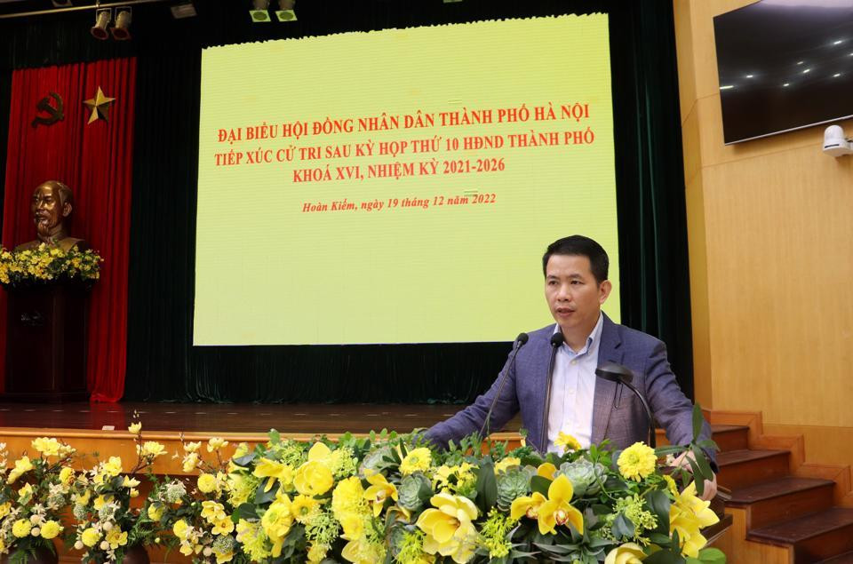 Chủ tịch UBND quận Hoàn Kiếm Phạm Tuấn Long. Ảnh: PV