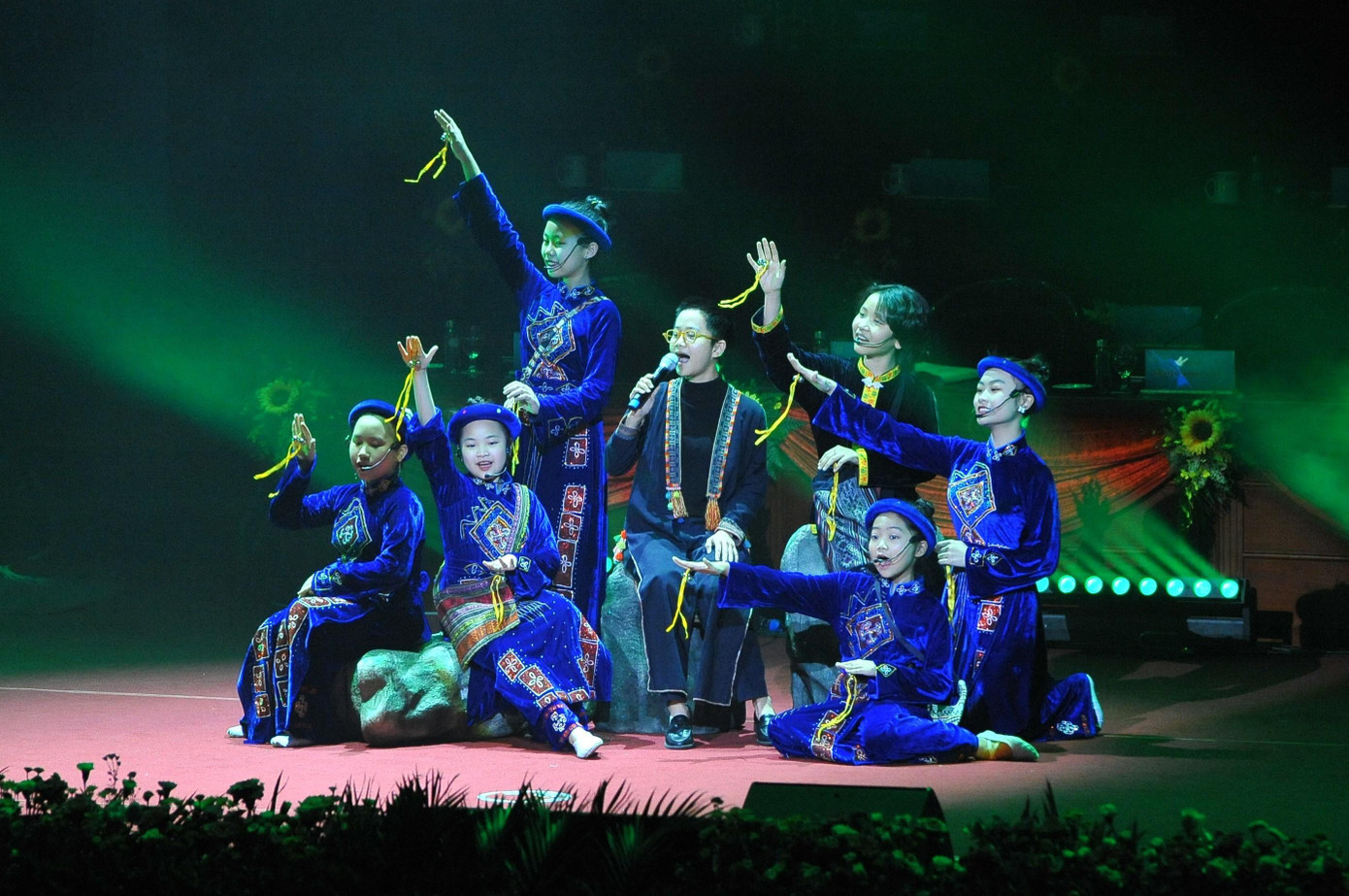 Tiết mục văn nghệ tại lễ khai mạc Đại hội.