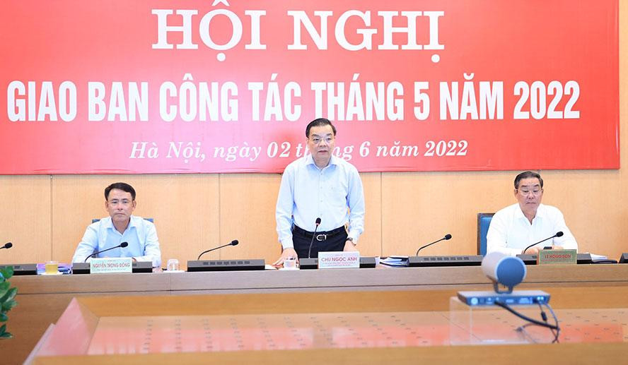 Chủ tịch UBND thành phố Hà Nội Chu Ngọc Anh phát biểu tại hội nghị Chủ tịch UBND thành phố Hà Nội Chu Ngọc Anh phát biểu tại hội nghị