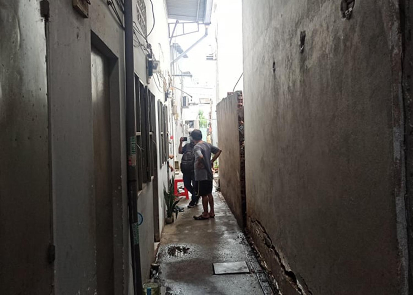 Khu phòng trọ nơi gia đình nạn nhân ở. Khu phòng trọ nơi gia đình nạn nhân ở.