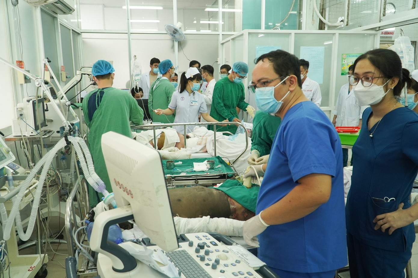 Đây là các nạn nhân trong vụ đốt phòng trọ do ghen tuông. Ảnh: BVCC