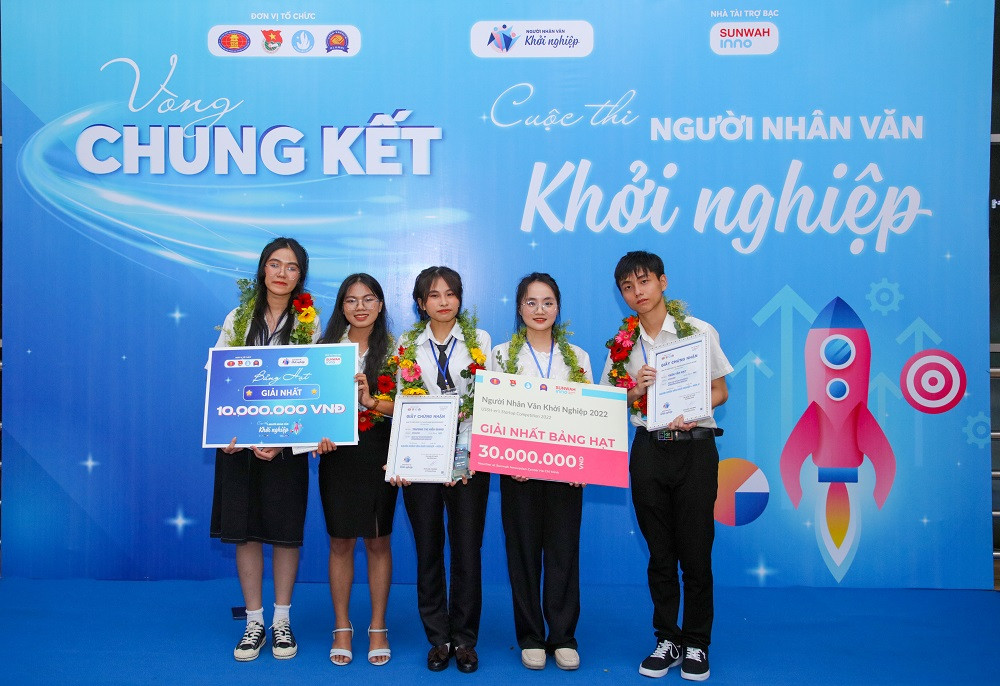 Nhóm Chilling với Dự án "Stu-Travel: Người đồng hành cùng khách du lịch" đã xuất sắc giành giải Nhất cuộc thi.